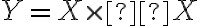 Y
  =
  X\times X