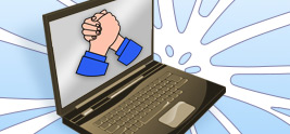 Illustration pour le prêt d'ordinateur